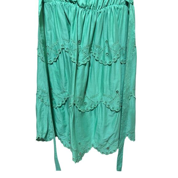 BCBGMaxAzria Celedon Eyelet Embroidered Cotton Sundress | Boho Western | Size 2 - Picture 7 of 7